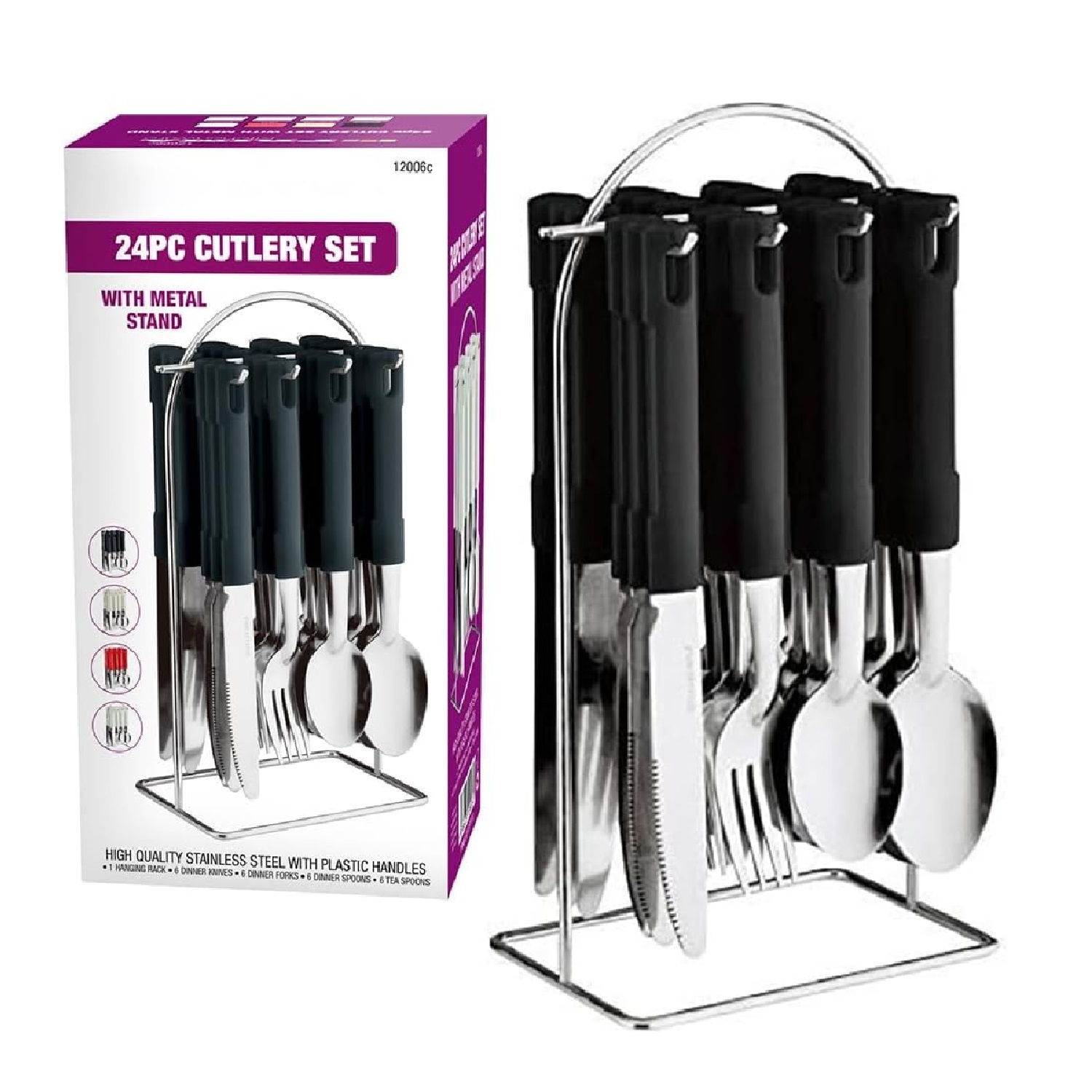 Image of Cutlery Set - Black