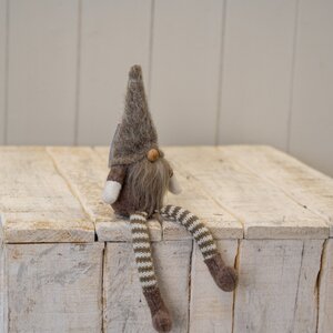 Delightful Sitting Beige Wool Gonk