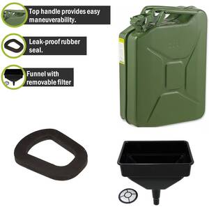 Pegdev 20L Professional Heavy Duty Jerry Can Bundle