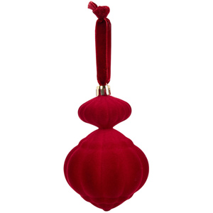 Pack of 4 Flocked Christmas Droplets