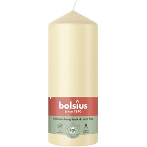 Pack of 6 Large Bolsius Essentials Pillar Candles