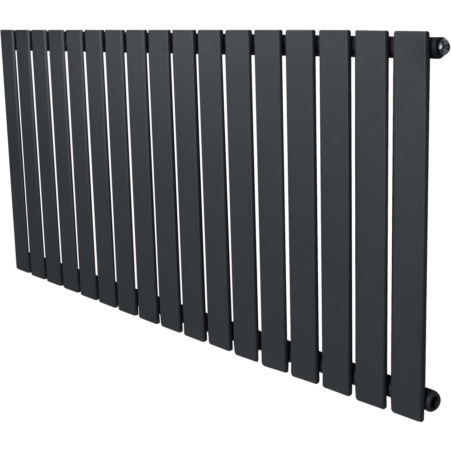 Monstershop Unisex Grey Flat Single Column Radiator - 600 X 1190Mm - Anthracite In - Image 3