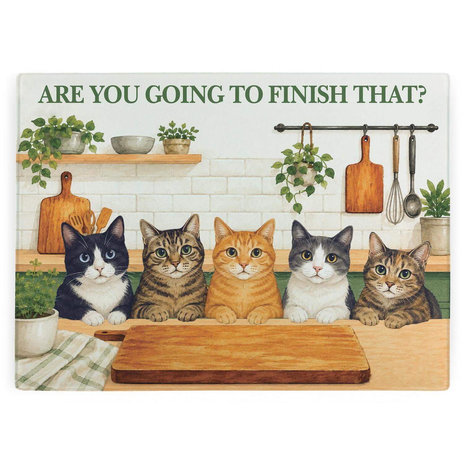 Image of Curious Cats Large Smooth Glass Worktop&hellip;