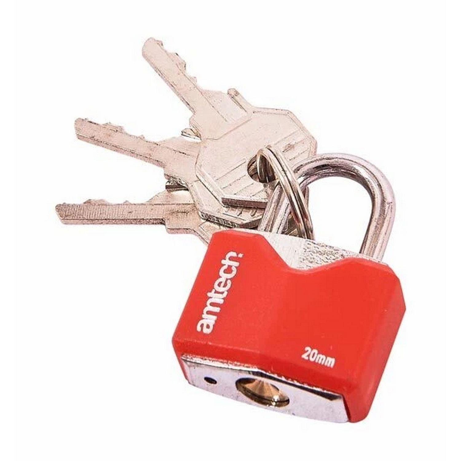 Amtech Rhombic Chrome Plated Iron Padlock 20Mm - One Colour