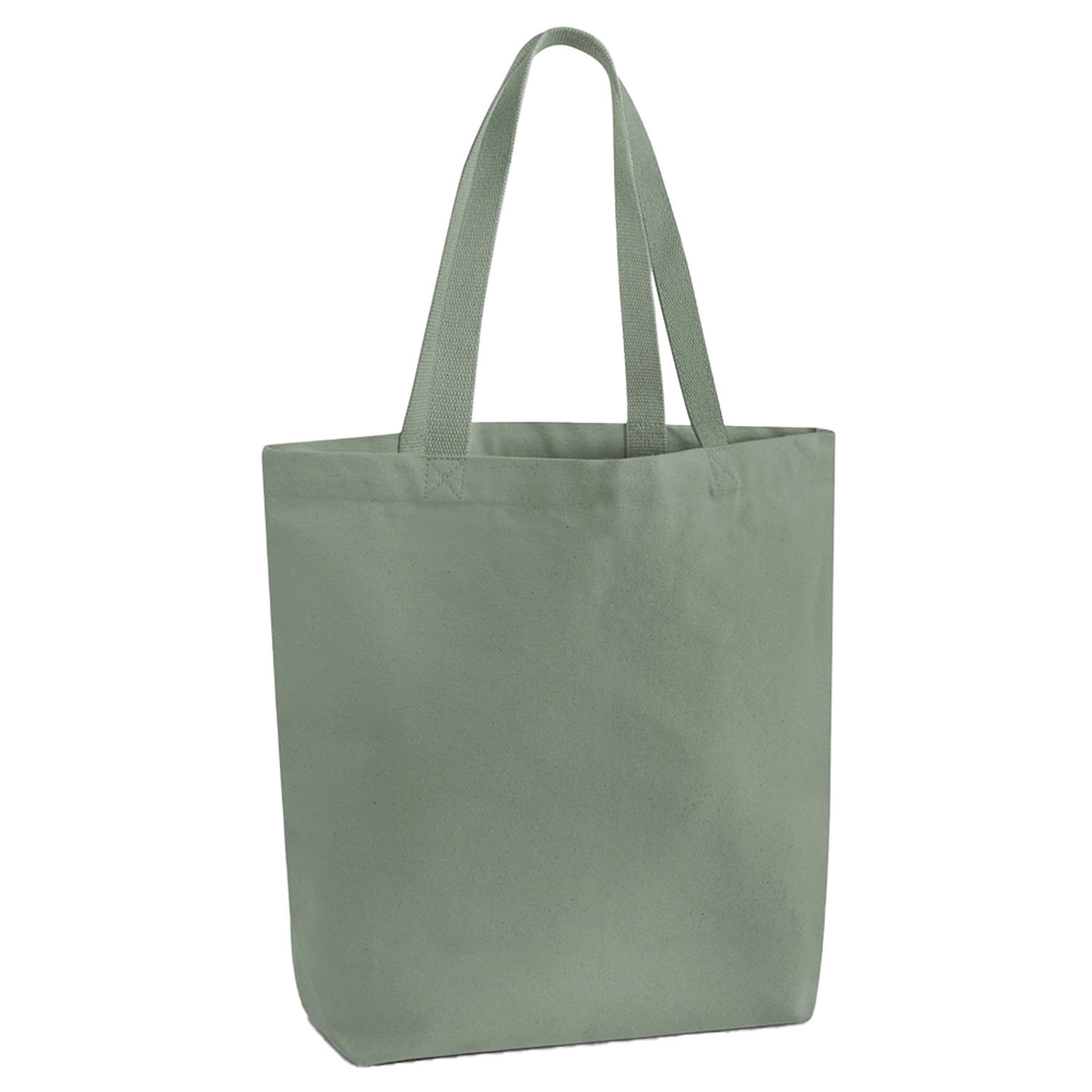 Westford Mill Canvas Heavyweight Tote Bag B - Dusty Green