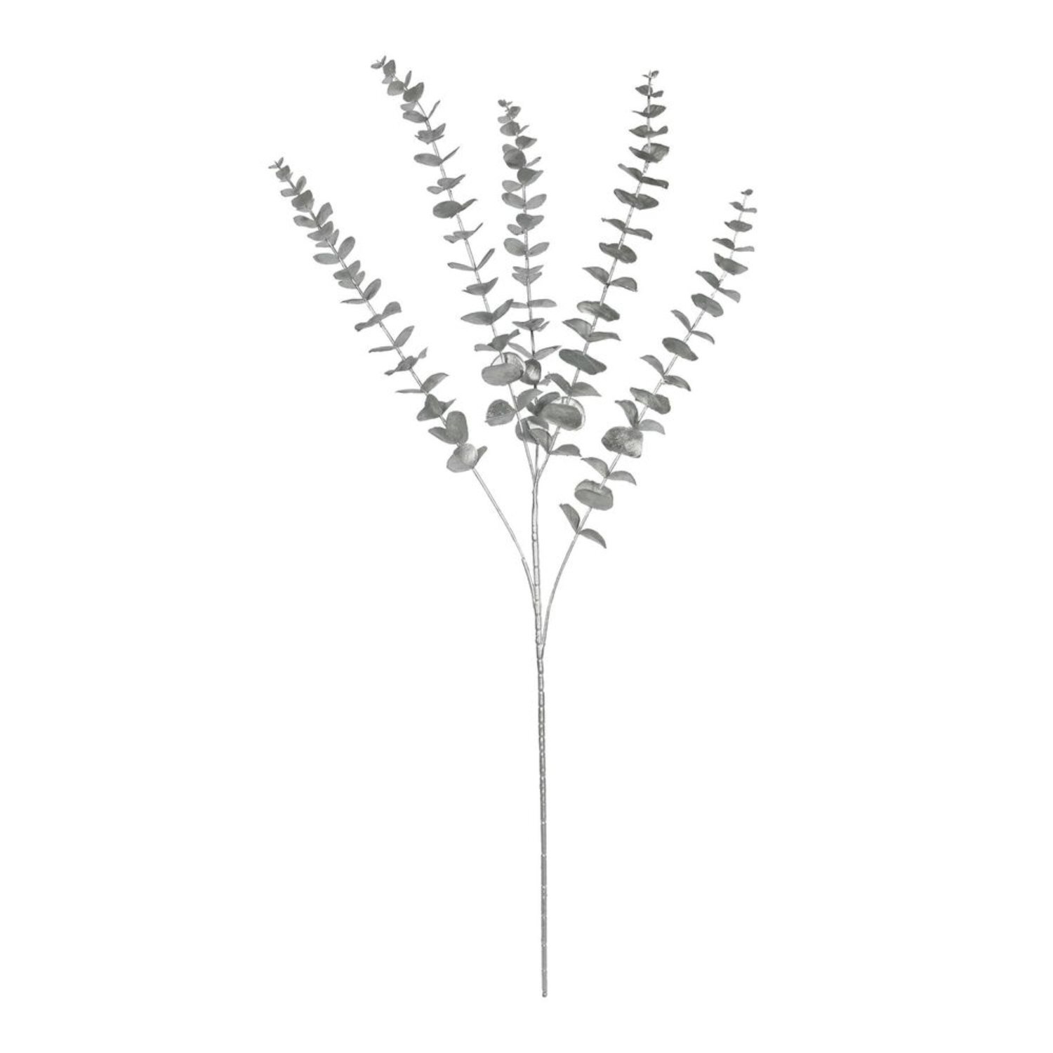 Kdmd Unisex Silver Metallic Eucalyptus Stem 4 Pack - Image 2