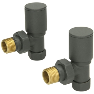 Angled Manual Radiator Valve and Lockshield Set-PWVALVE4