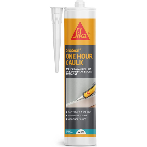 Everbuild 125 One Hour Caulk White 300ml.