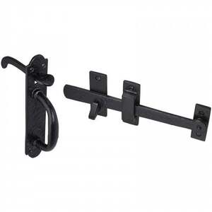 Antique Black Thumb Gate Latch