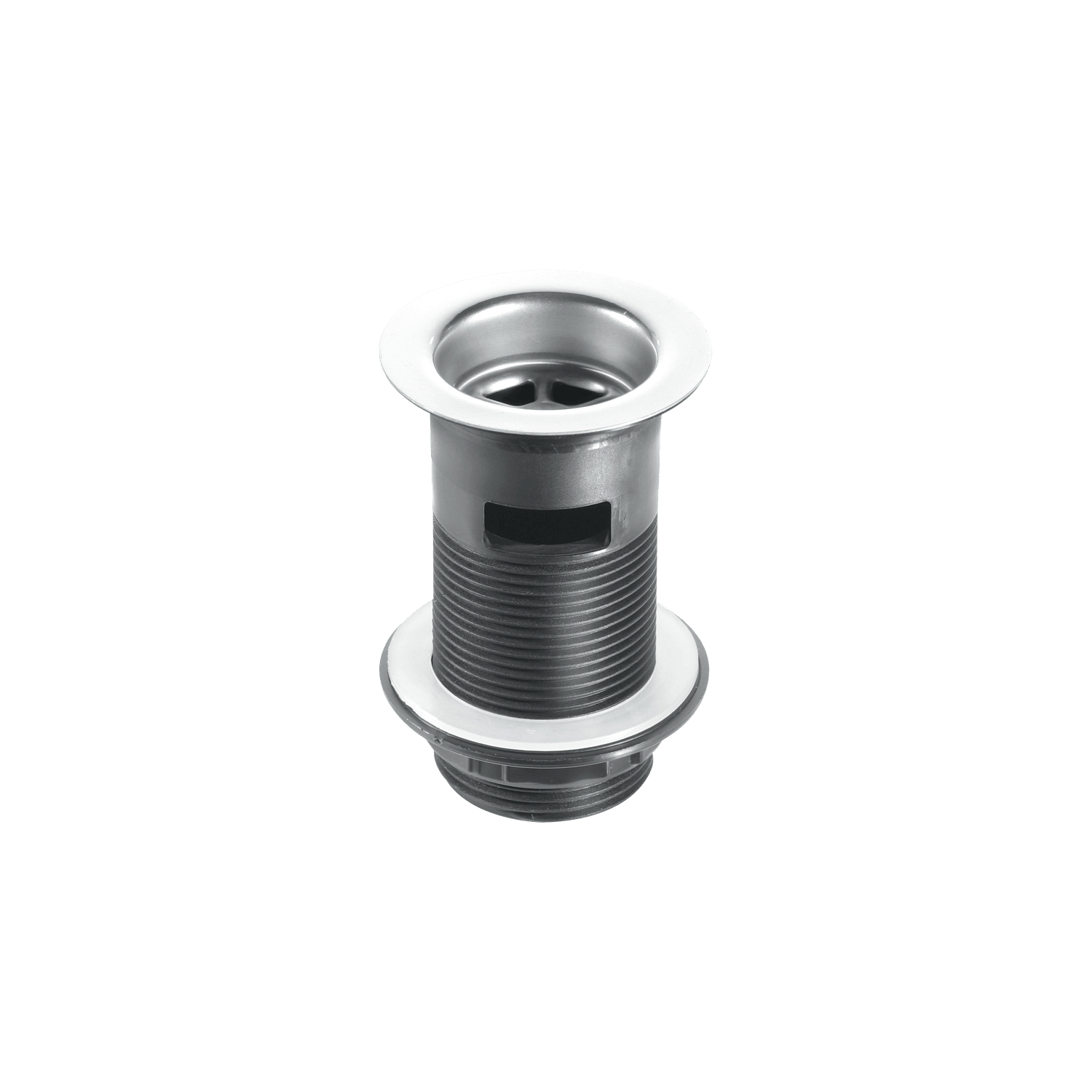Mcalpine Bsw12c 1Â¼" Black Plastic Slotted Basin Waste - Backnut Model: 60Mm Stainless Steel Flange X 3Â½" Tail With Black Pvc Plug 5036484000545 - Image 8