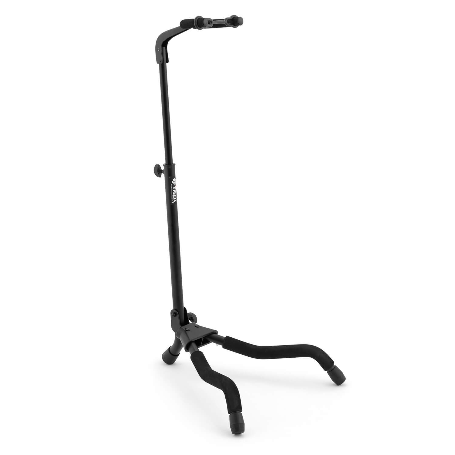 Tiger Music Folding Guitar Stand For Acoustic, Classic, Electric & Bass Guitar - Neutral - Image 2