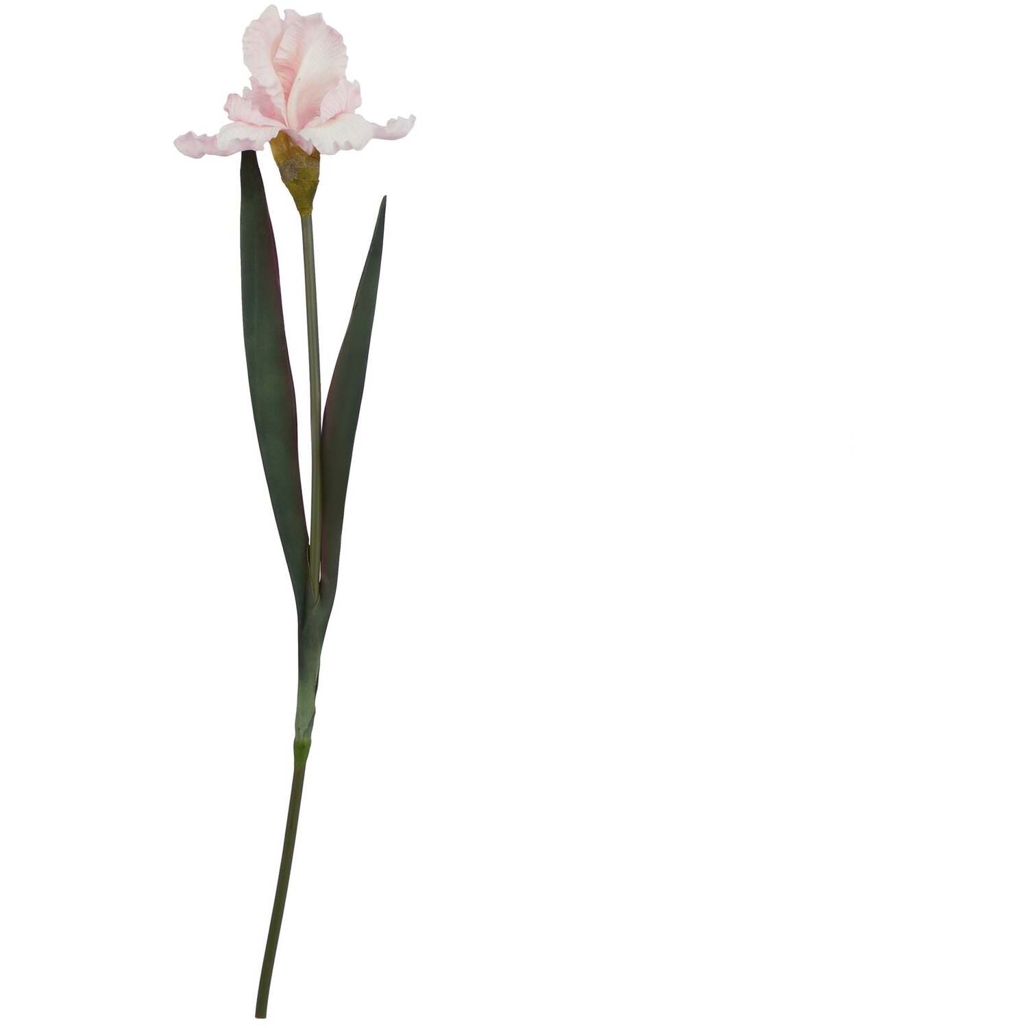 Sostter Unisex Pale Pink Fringed Iris Stem Artificial Flower - Image 3