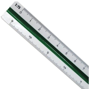 Architect 1 Triangular Scale Ruler - 30cm
