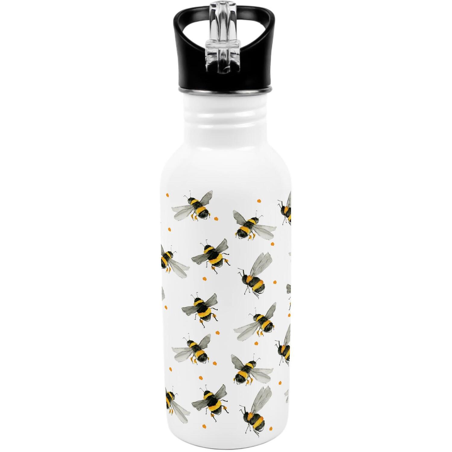 B&Q - Scattered Bees Flip-Top Water Bottle - Image 2