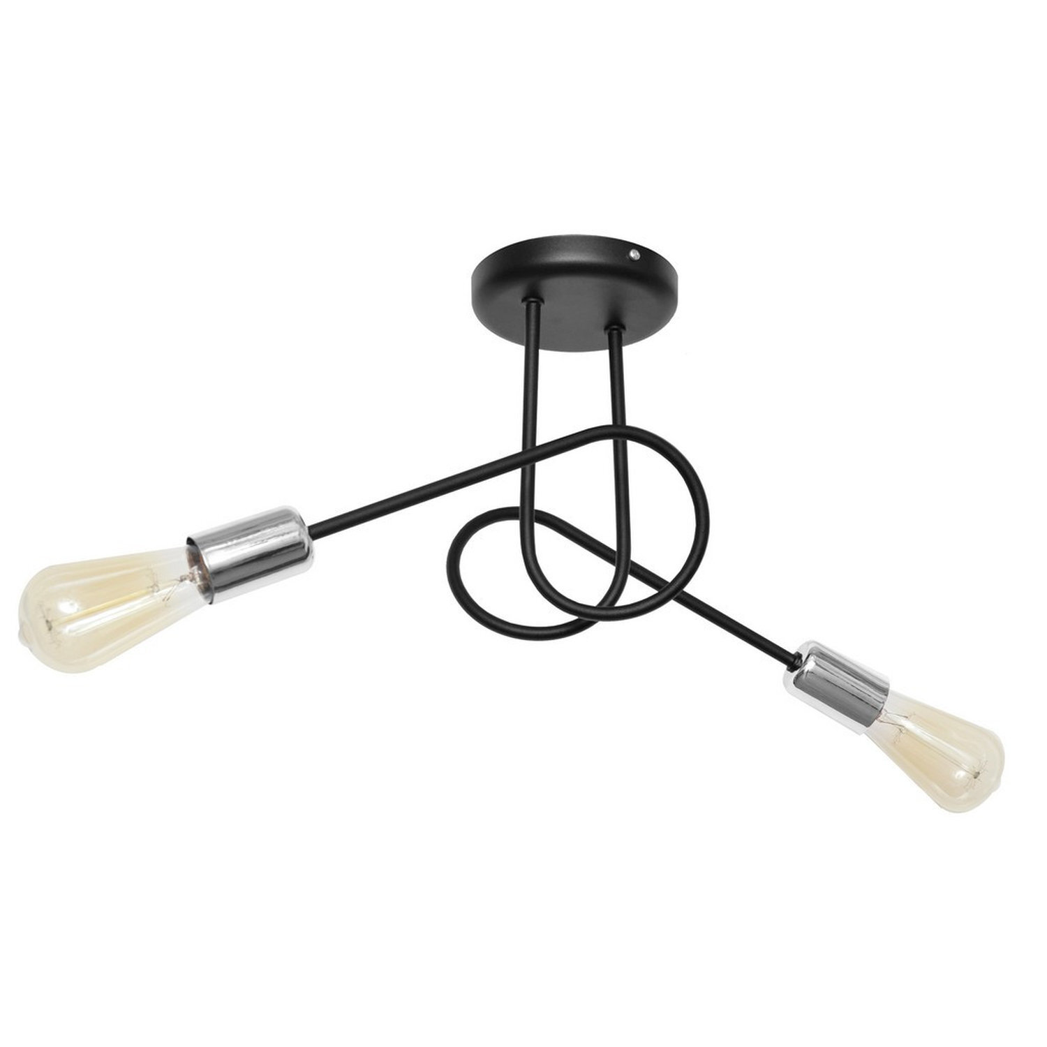 Helam Lighting Oxford Ceiling Light Black