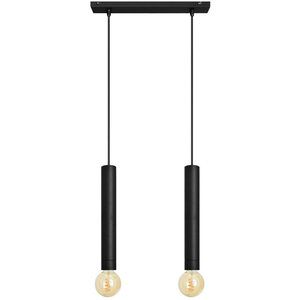 Helam Lighting Tuba Pendant Light Black C