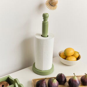 Painted Wooden Kitchen Roll Holder