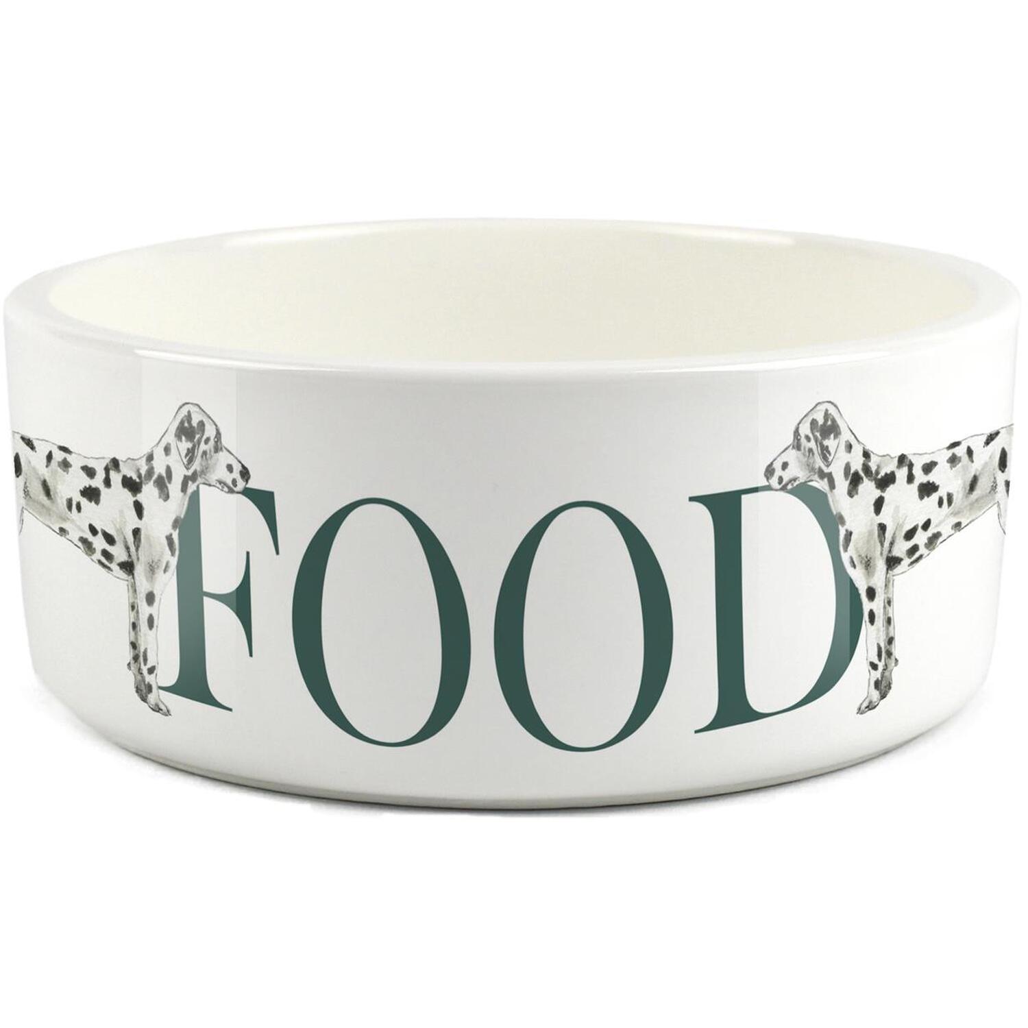 B&Q -  Large Ceramic Pet Food BowlDalmatian - Image 3