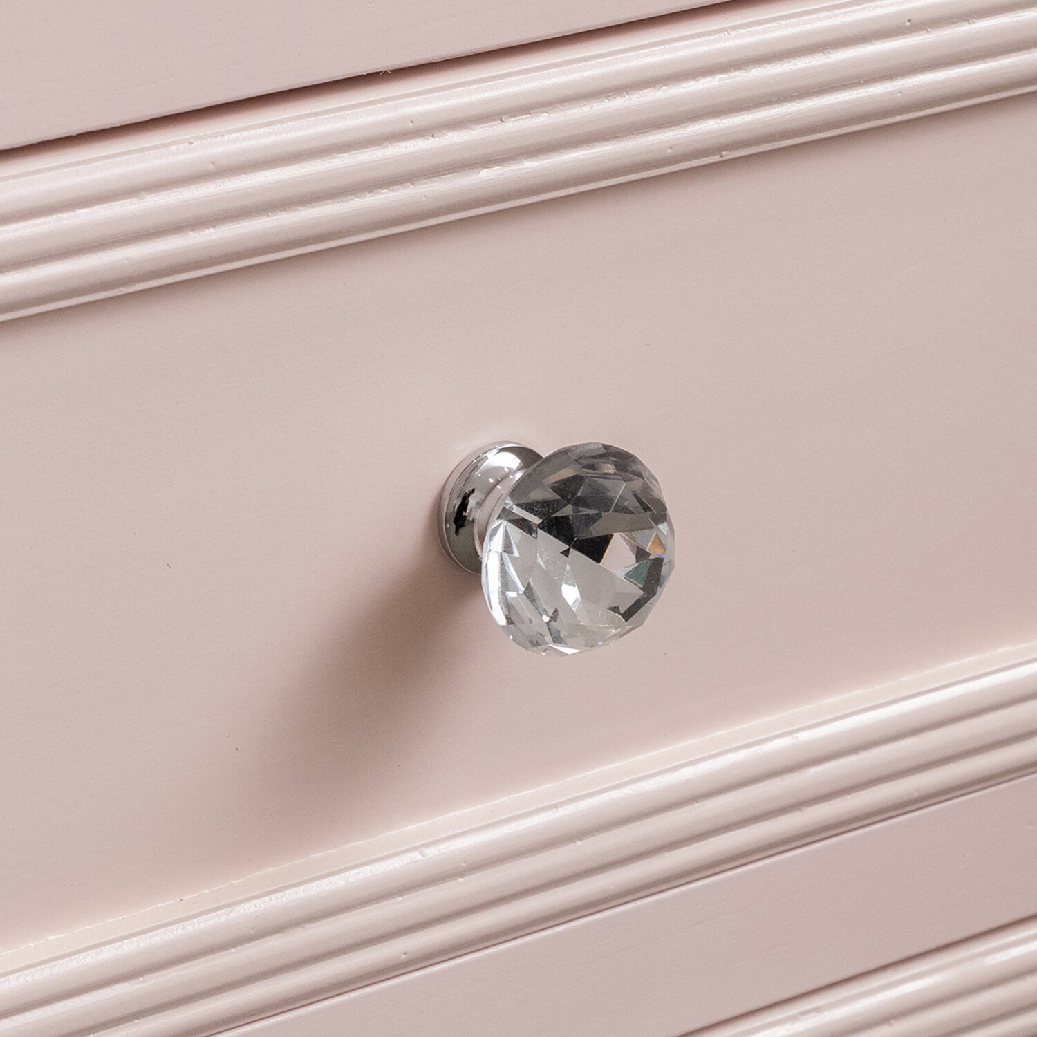 Pink Drawer Stuff Pink 3 Drawer Bedside Table - Sophia Pink Collection