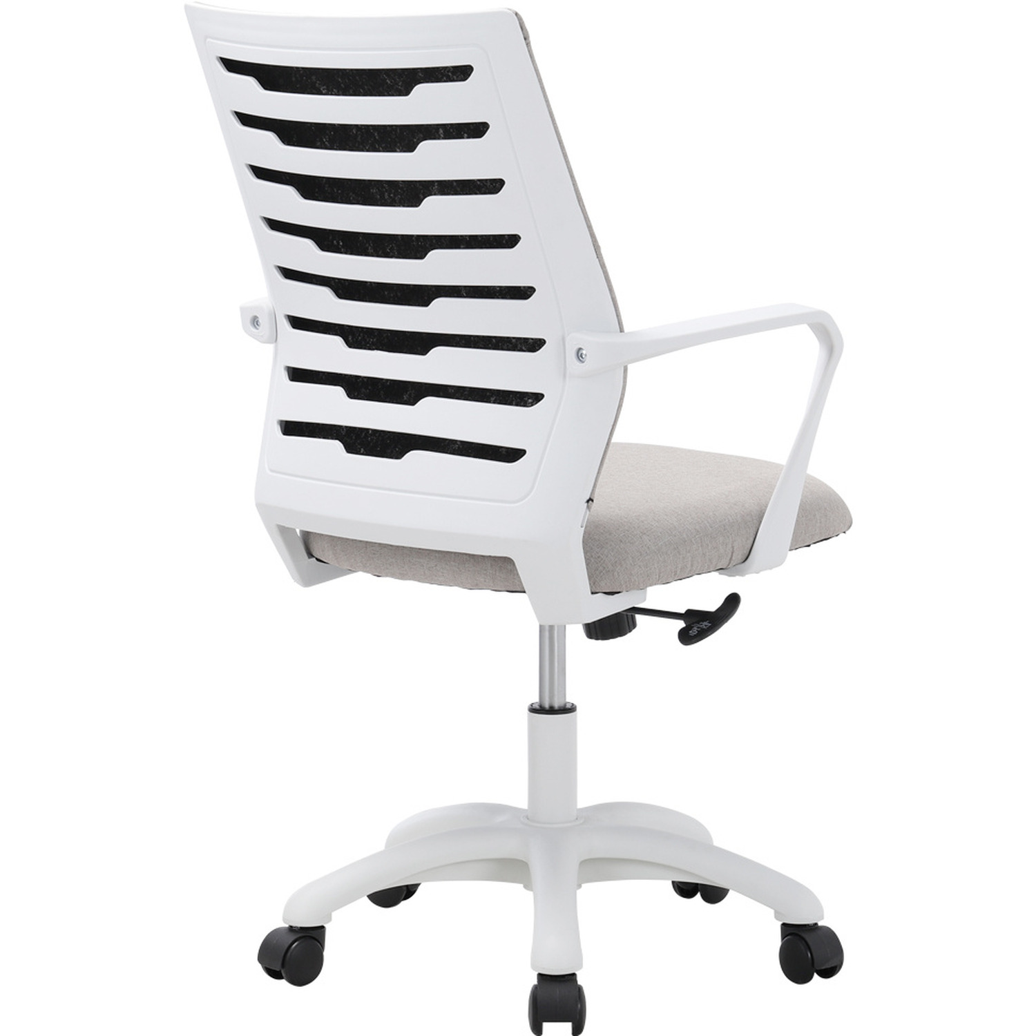 Adjustable Height Fabric Office Chair With Casters - Khaki