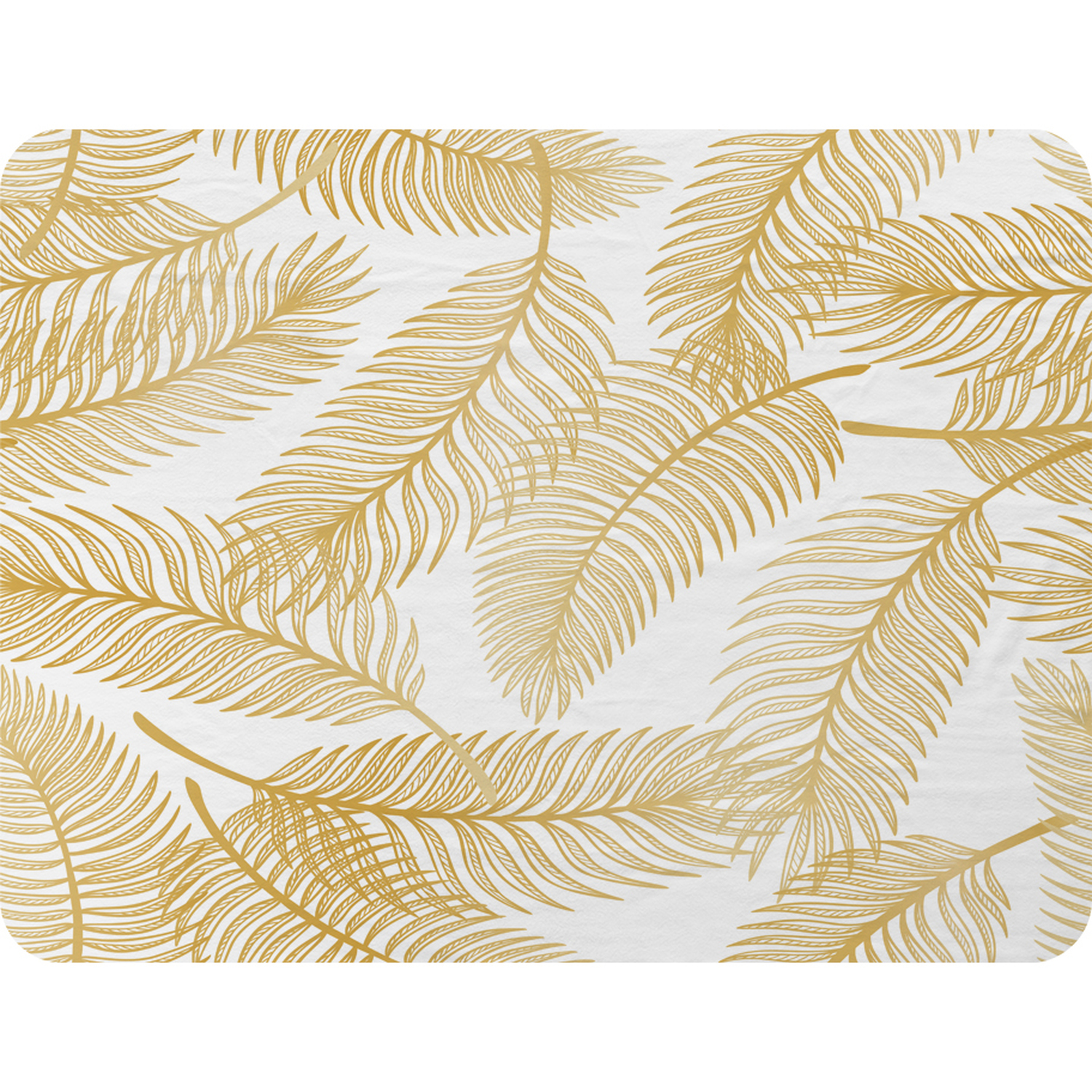 Golden Leaves Blanket - Gold