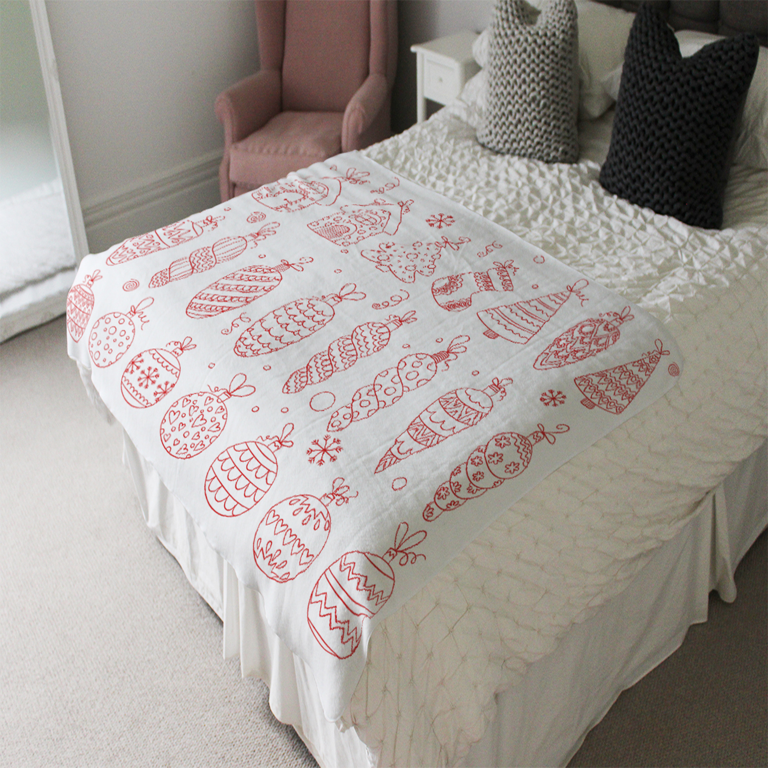 Winter Toys Soft Blanket - Red
