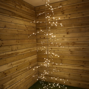 Premier 3m Gold Lit Branch Garland