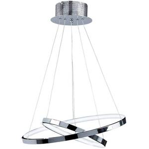 Kline Ceiling Pendant Light Chrome, Frosted Acrylic