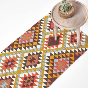Homescapes Olso Cotton Diamond Pattern Rug