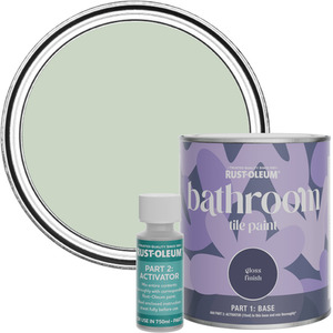 Rust-Oleum Bathroom Tile Paint in Gloss Finish - Laurel Green 750ml