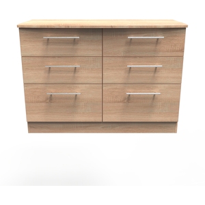 Sherwood Ready Assembled 6 Drawer Midi Chest