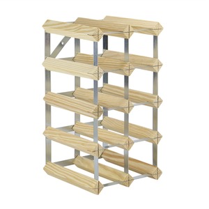 Wood and Metal Wine Rack