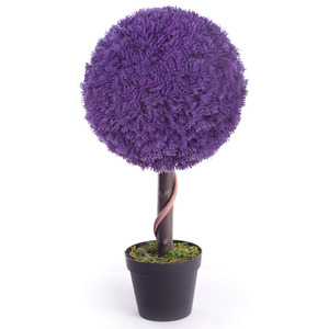 Best Artificial 2ft - 60cm Purple Heather Ball Tree