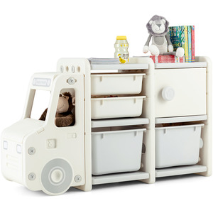 Truck-shaped Kids Toy Storage Organizer-Grey