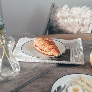 21cm White Farmhouse Dessert Plates Pack of 6