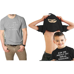 ASK ME ABOUT MY NINJA DISGUISE Kid's Creative Fun T-shirt