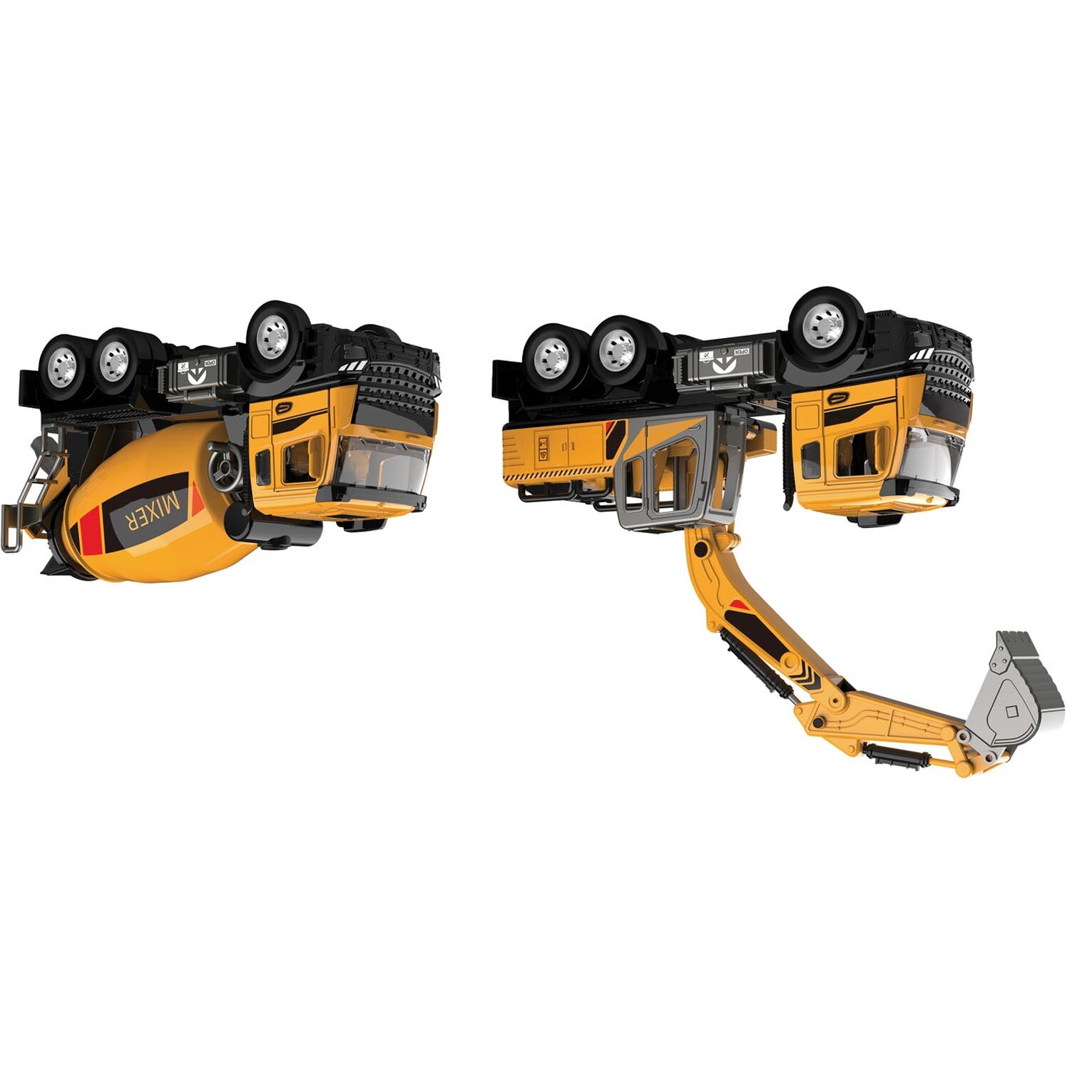 Die-Cast Pull Back Construction Vehicle - Yellow