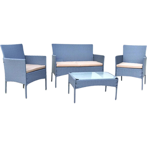 Set of 4 Wicker Garden Bistro Furniture Set
