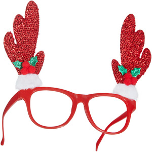 Novelty Reindeer Glasses With Antlers