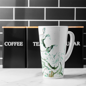 Gold  Green Marble Latte Mug