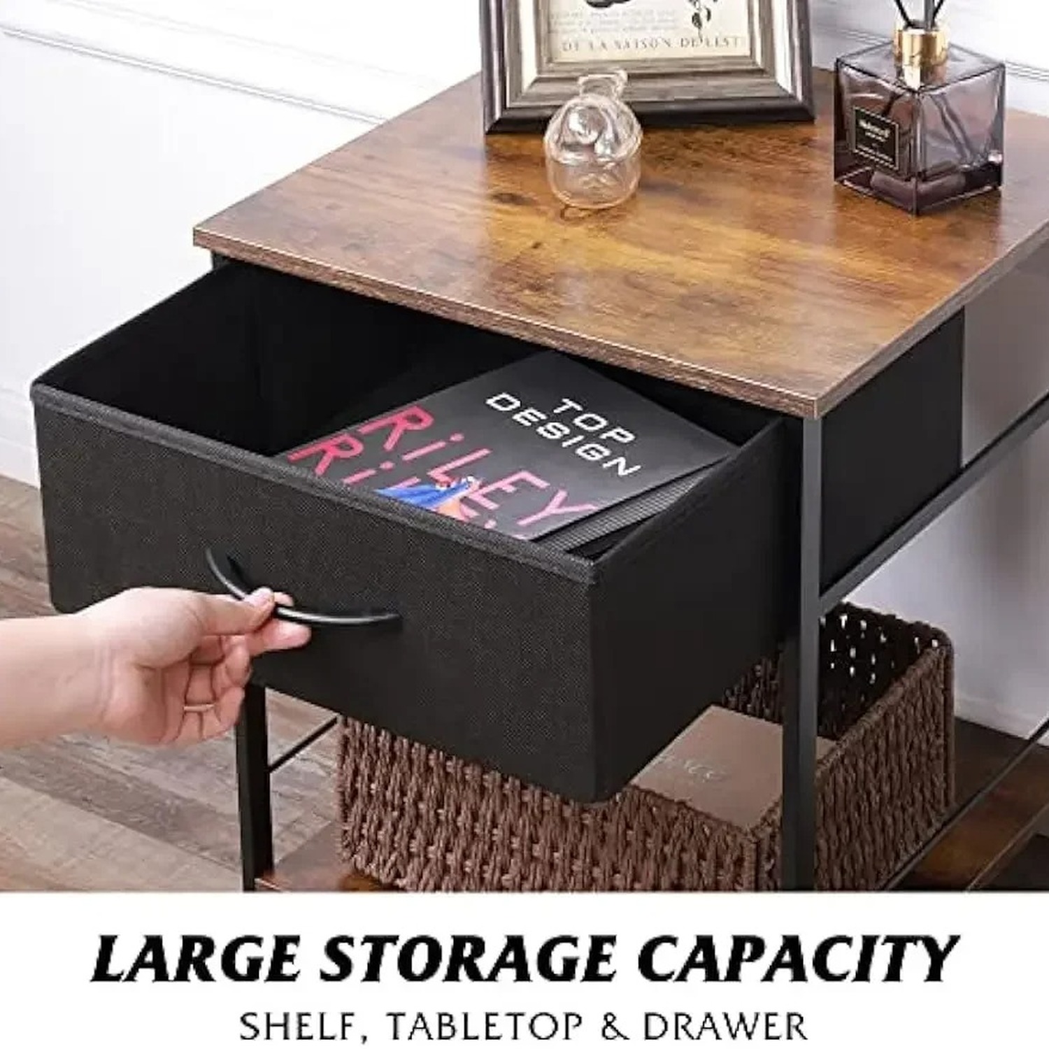 Set Of 2 Bedside Tables With Drawers - Brown 2