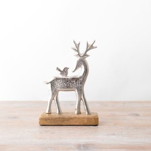 Reindeer on Base Ornament
