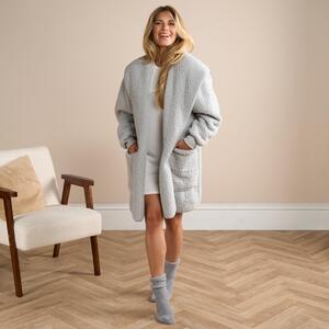 Teddy Fleece Cardigan Wrap