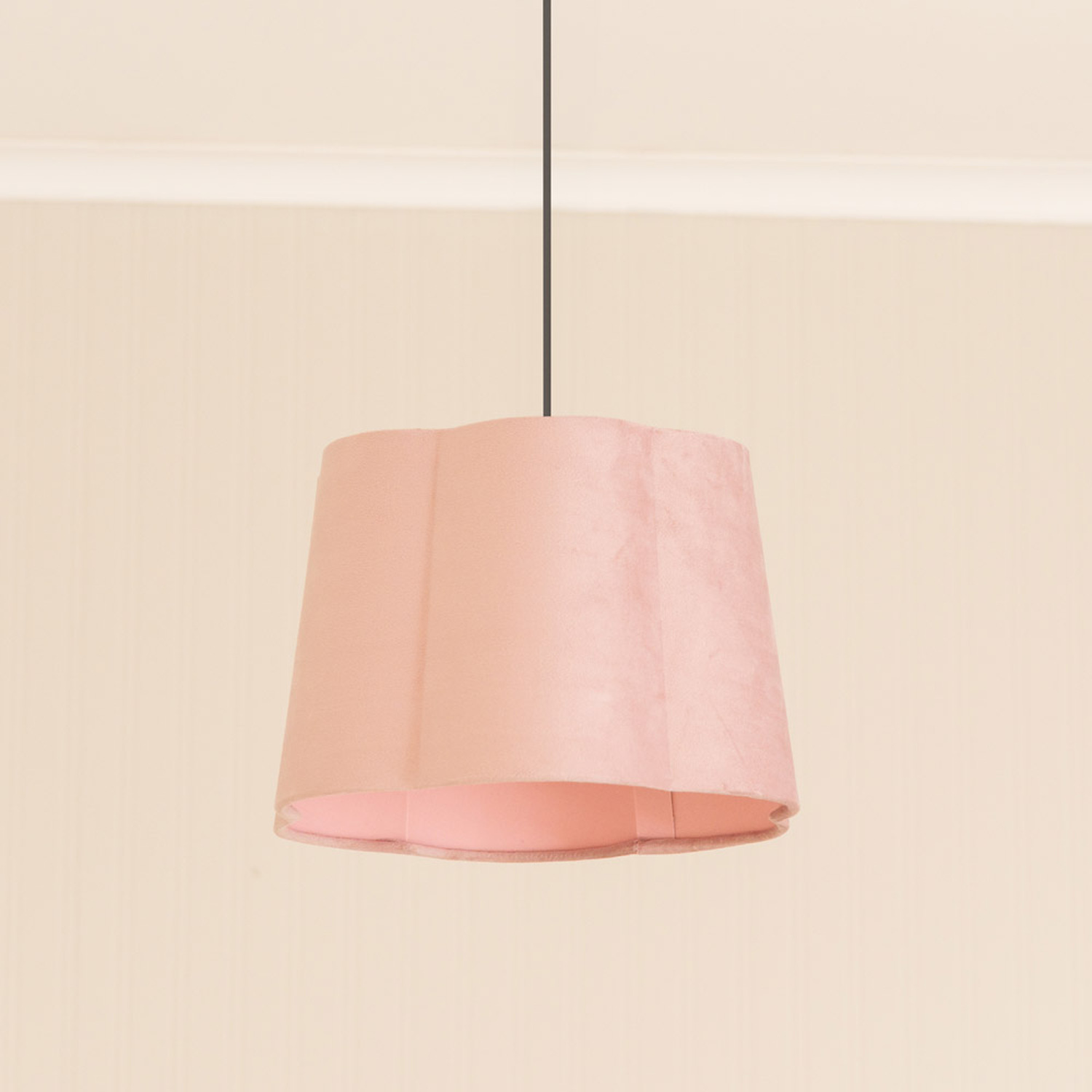 Image of Amy Velvet Scallop Shape Ceiling Floor&hellip;