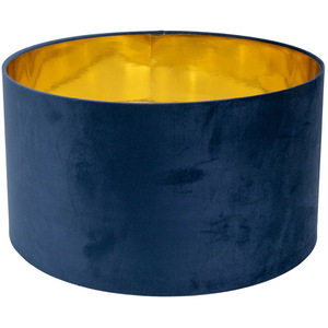 Reni Large Velvet Lampshade Metallic Chrome Inner