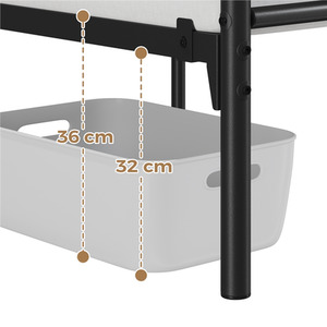 Black / King Metal Bed Frame with Arrow Design Headboard and Footboard shot 7393163