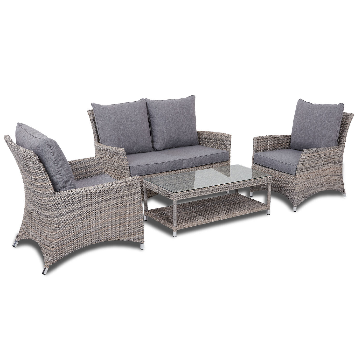 Florence Sofa Set - Grey