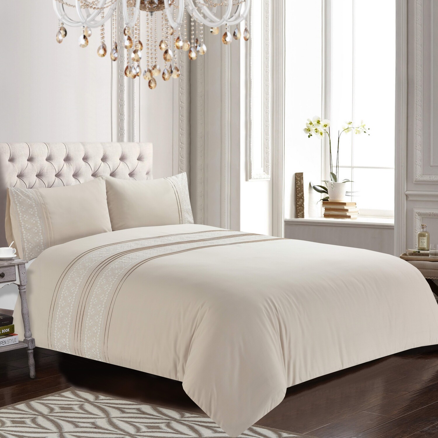 Lottie Duvet Cover Set - Natural King