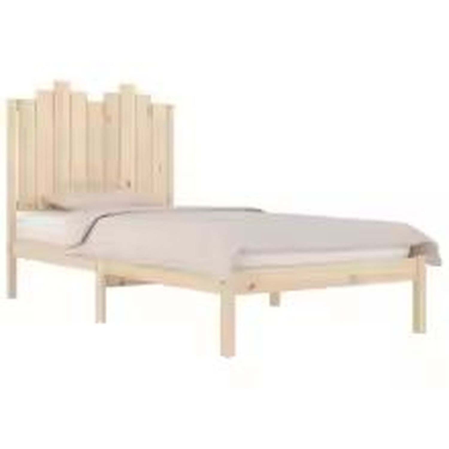 Small Singletwin Solid Wood Bed Frame No Mattress - Brown