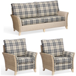 Adlington 3 Seater Suite in Heather Sky